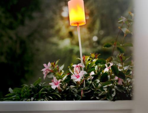 Sompex Outdoorleuchte Fiero | Wiederaufladbarer LED Gartenspieß aus Edelstahl | Gartenleuchte